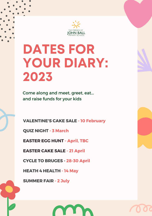 Our exciting calendar of events for 2023!