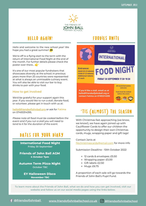 Newsletter: Welcome back!